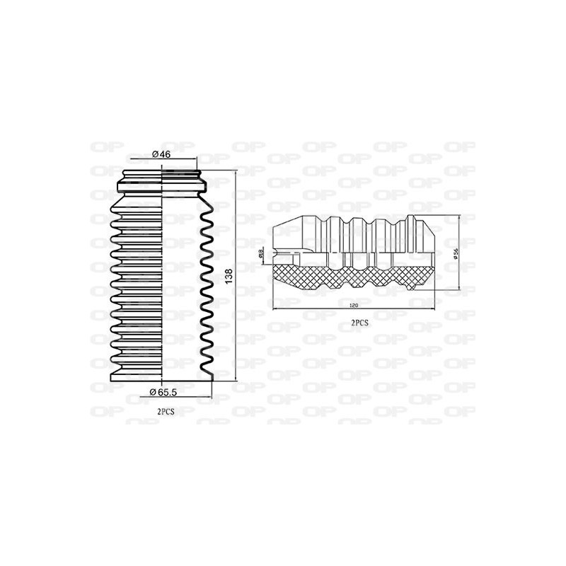 kit de protection complet (cache poussière) OPEN PARTS