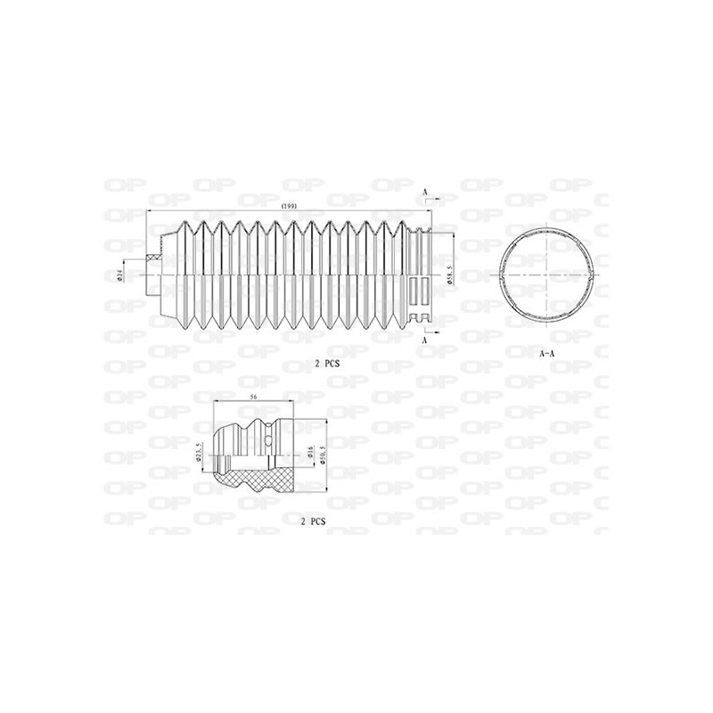 kit de protection complet (cache poussière) OPEN PARTS