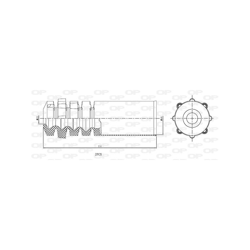 kit de protection complet (cache poussière) OPEN PARTS
