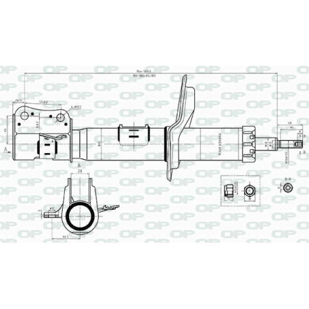 Amortisseur (à l'unité) OPEN PARTS