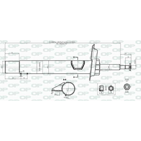 Amortisseur (à l'unité) OPEN PARTS