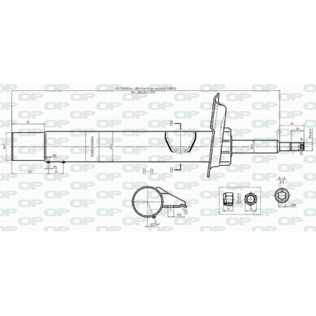 Amortisseur (à l'unité) OPEN PARTS