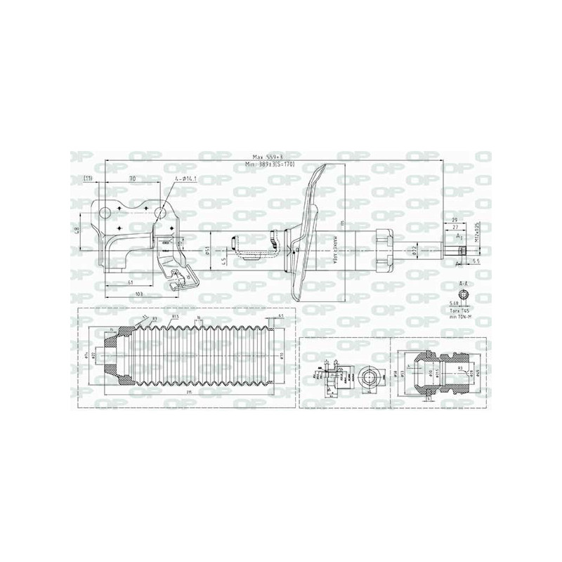 Amortisseur (à l'unité) OPEN PARTS