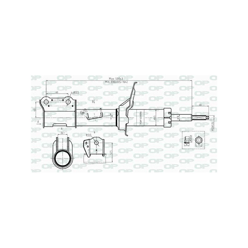 Amortisseur (à l'unité) OPEN PARTS