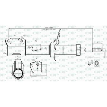 Amortisseur (à l'unité) OPEN PARTS