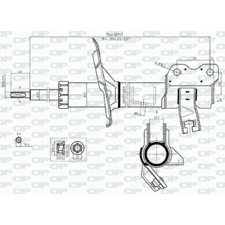Amortisseur (à l'unité) OPEN PARTS