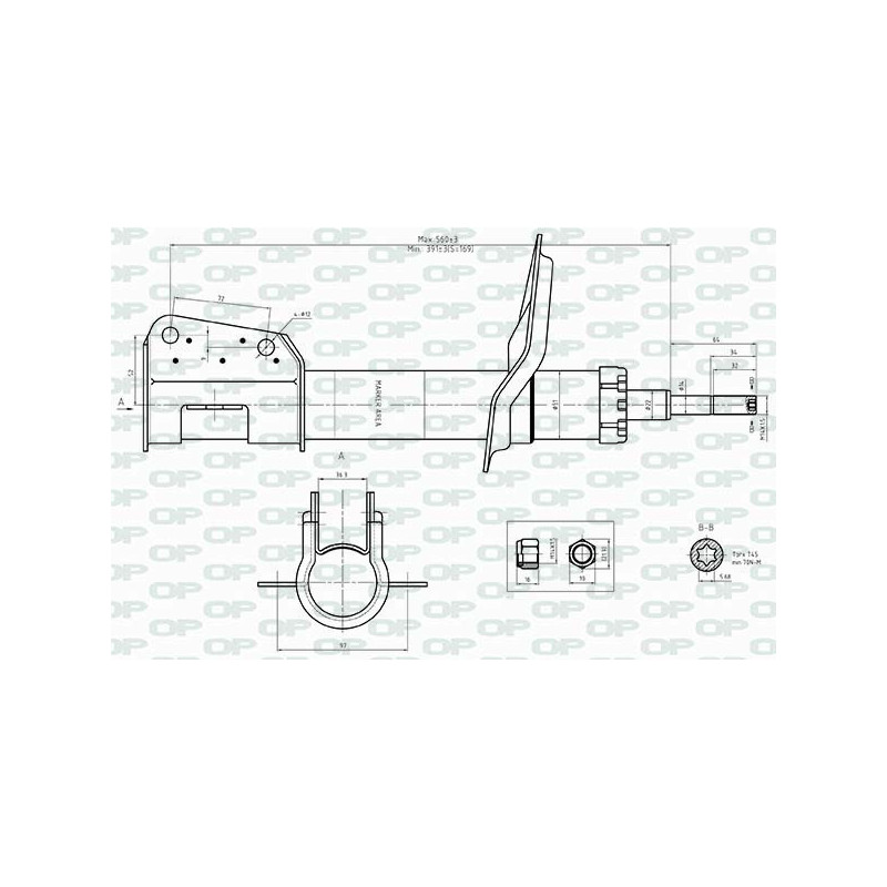 Amortisseur (à l'unité) OPEN PARTS