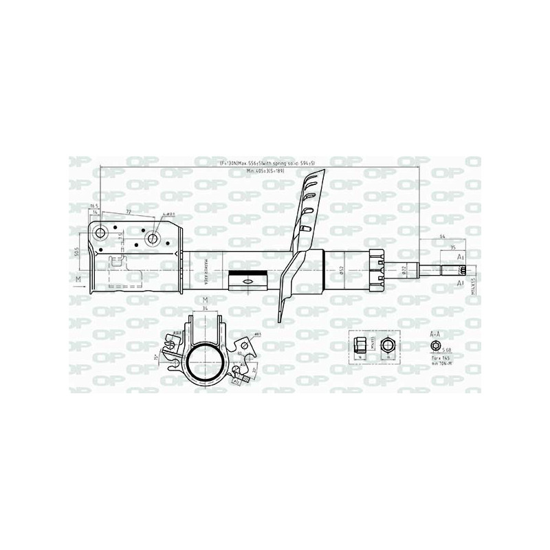 Amortisseur (à l'unité) OPEN PARTS