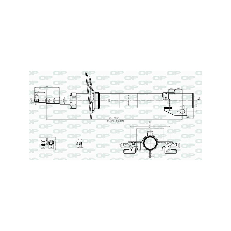 Amortisseur (à l'unité) OPEN PARTS
