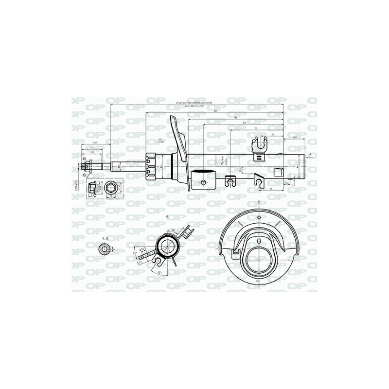 Amortisseur (à l'unité) OPEN PARTS