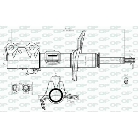 Amortisseur (à l'unité) OPEN PARTS