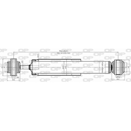 Amortisseur (à l'unité) OPEN PARTS