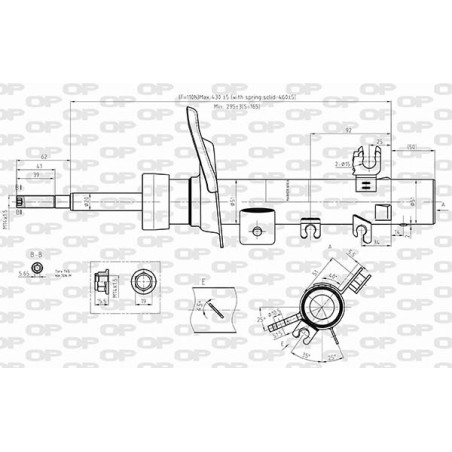 Amortisseur (à l'unité) OPEN PARTS