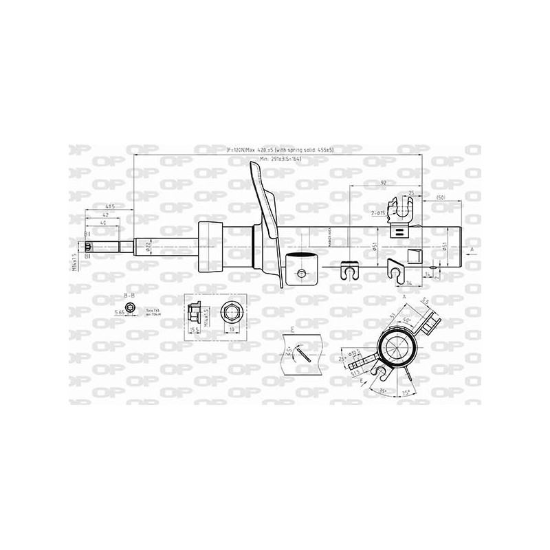 Amortisseur (à l'unité) OPEN PARTS