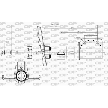 Amortisseur (à l'unité) OPEN PARTS