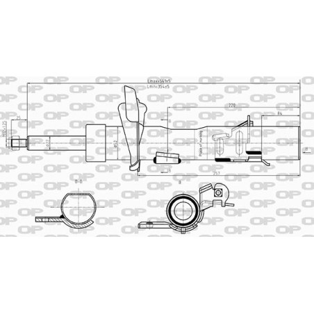 Amortisseur (à l'unité) OPEN PARTS