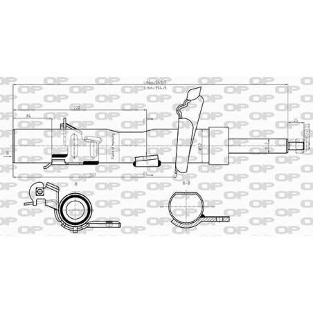 Amortisseur (à l'unité) OPEN PARTS