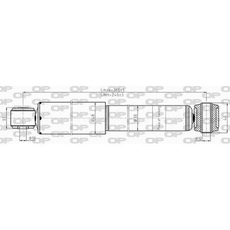 Amortisseur (à l'unité) OPEN PARTS