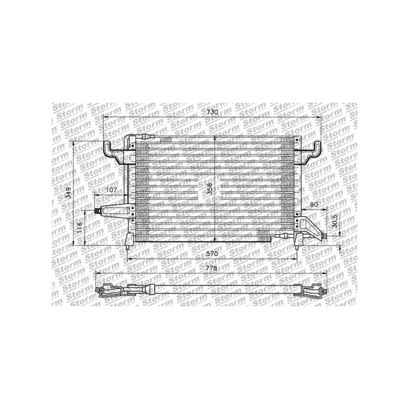 Condenseur de climatisation STORM