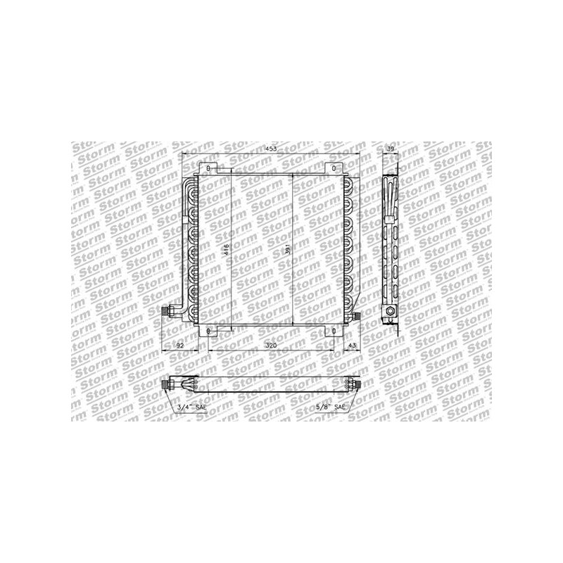 Condenseur de climatisation STORM