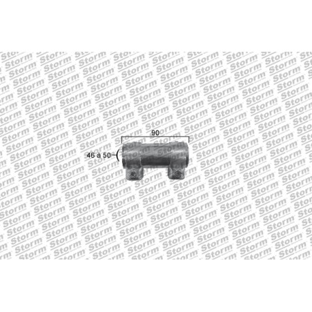 Raccord de tuyau (système d'échappement) STORM