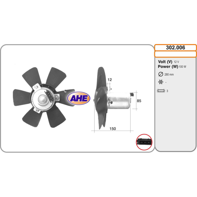 Ventilateur (refroidissement moteur) AHE