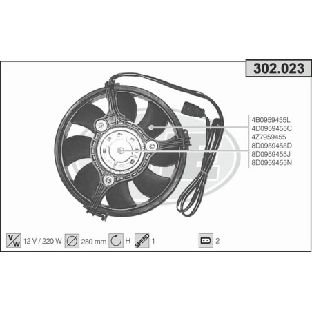 Ventilateur (refroidissement moteur) AHE