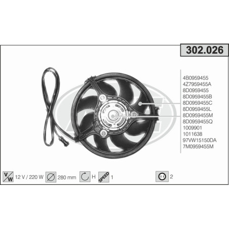 Ventilateur (refroidissement moteur) AHE