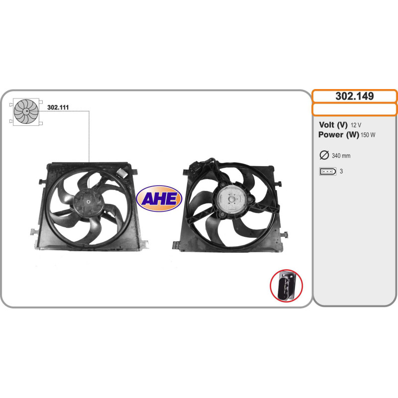 Ventilateur (refroidissement moteur) AHE