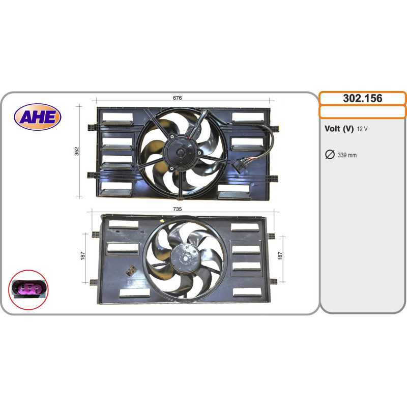 Ventilateur (refroidissement moteur) AHE