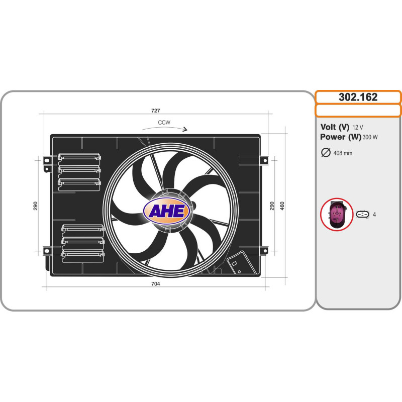 Ventilateur (refroidissement moteur) AHE