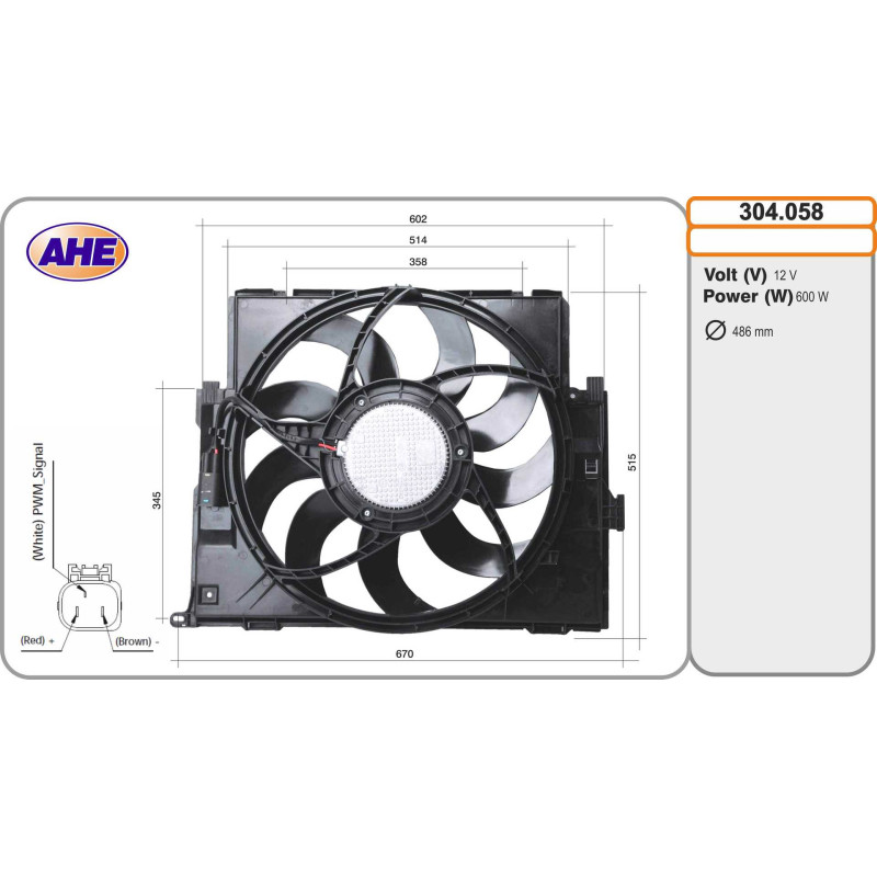 Ventilateur (refroidissement moteur) AHE