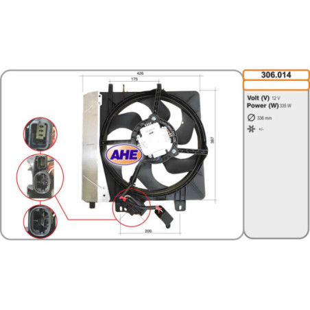 Ventilateur (refroidissement moteur) AHE