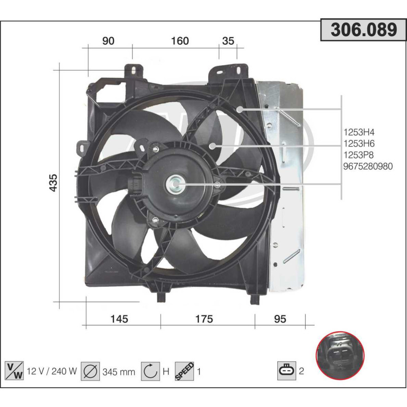 Ventilateur (refroidissement moteur) AHE