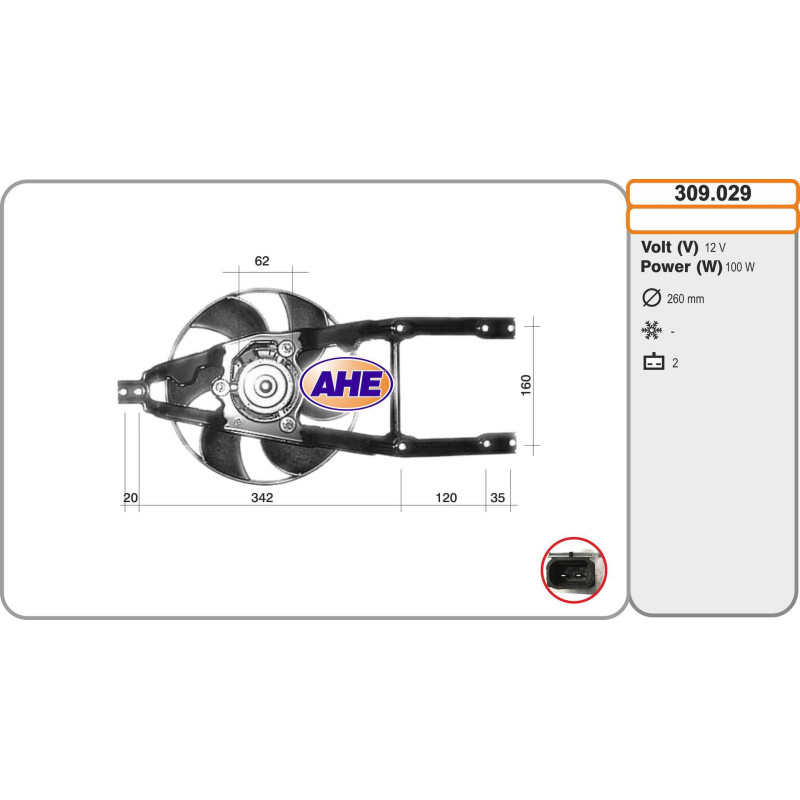 Ventilateur (refroidissement moteur) AHE