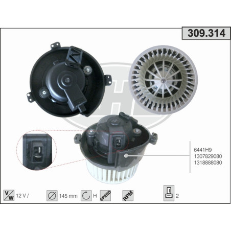 Pulseur d'air habitacle AHE