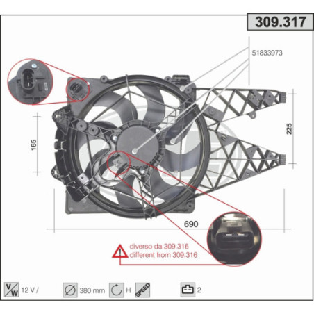 Ventilateur (refroidissement moteur) AHE