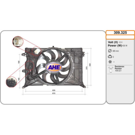 Ventilateur (refroidissement moteur) AHE