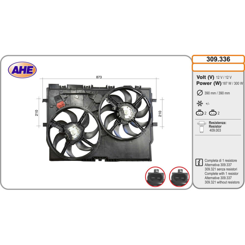 Ventilateur (refroidissement moteur) AHE