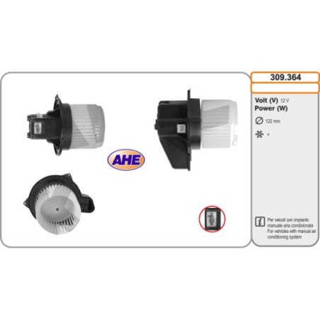Pulseur d'air habitacle AHE