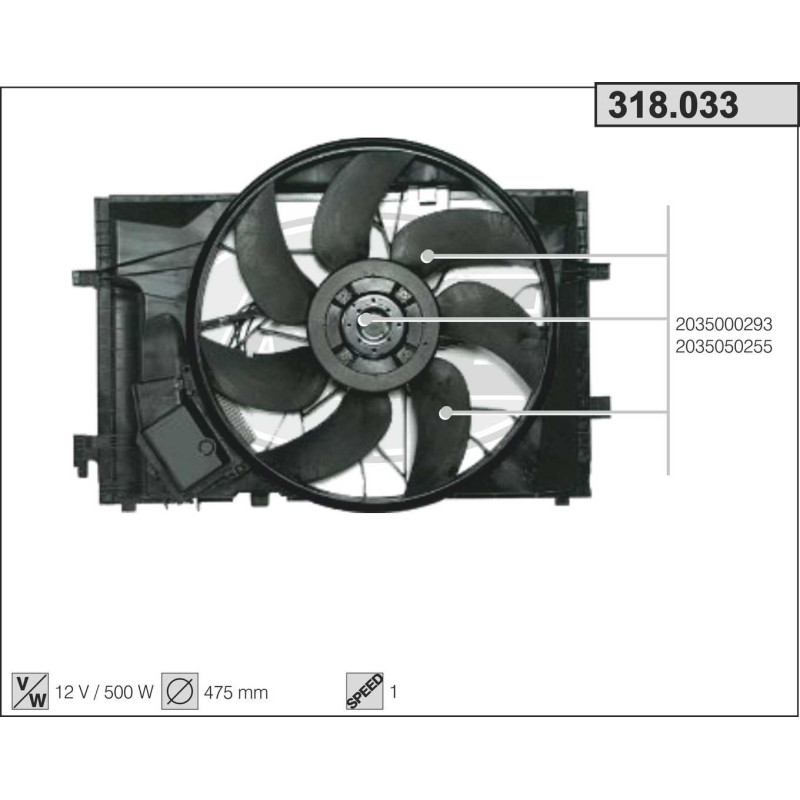 Ventilateur (refroidissement moteur) AHE