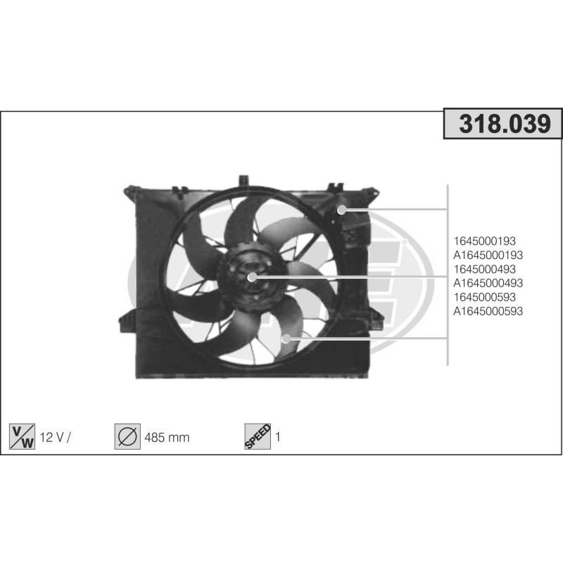 Ventilateur (refroidissement moteur) AHE