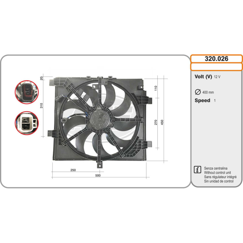 Ventilateur (refroidissement moteur) AHE