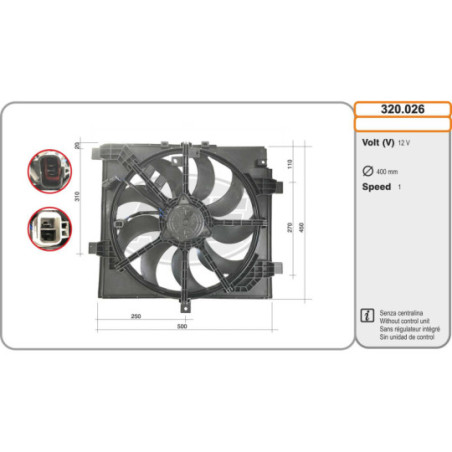 Ventilateur (refroidissement moteur) AHE