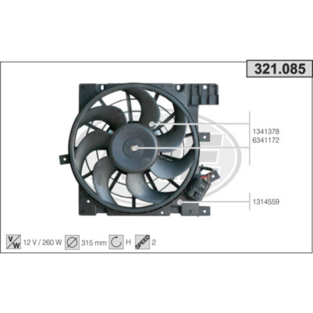 Ventilateur (refroidissement moteur) AHE