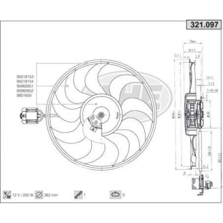 Ventilateur (refroidissement moteur) AHE