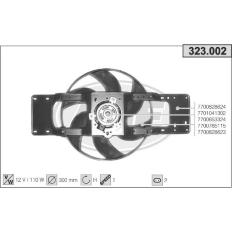 Ventilateur (refroidissement moteur) AHE