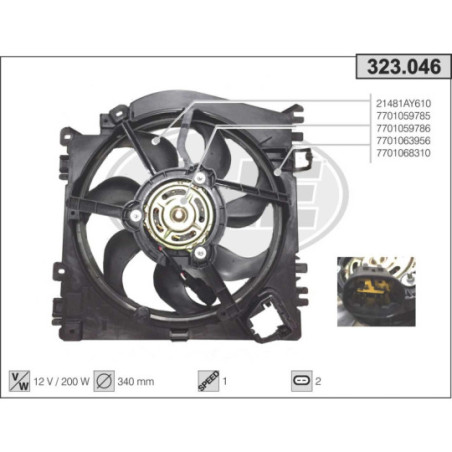 Ventilateur (refroidissement moteur) AHE