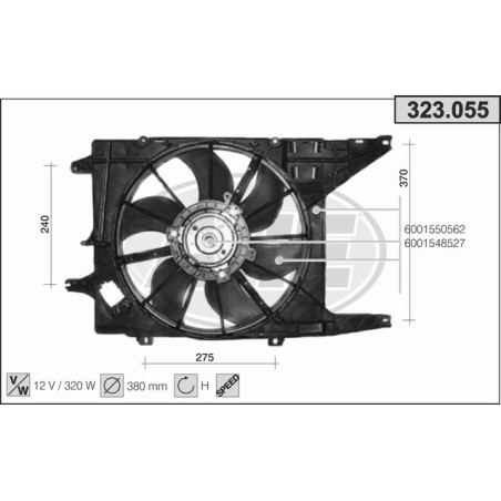 Ventilateur (refroidissement moteur) AHE