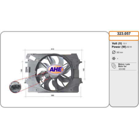 Ventilateur (refroidissement moteur) AHE